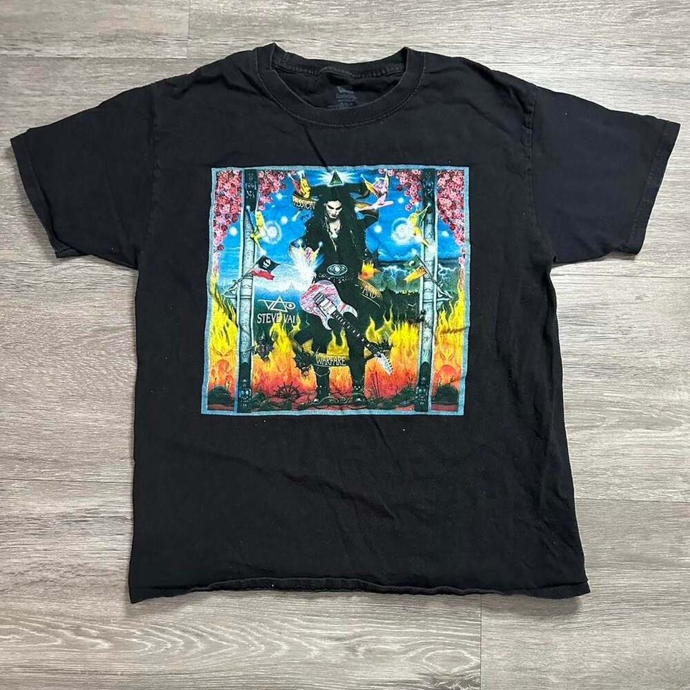 Steve Vai Passion and Warfare 25th Anniversary Tour Graphic Tee, Size M